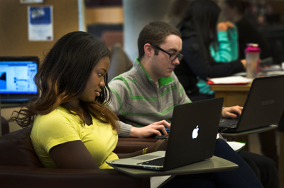 students with laptops